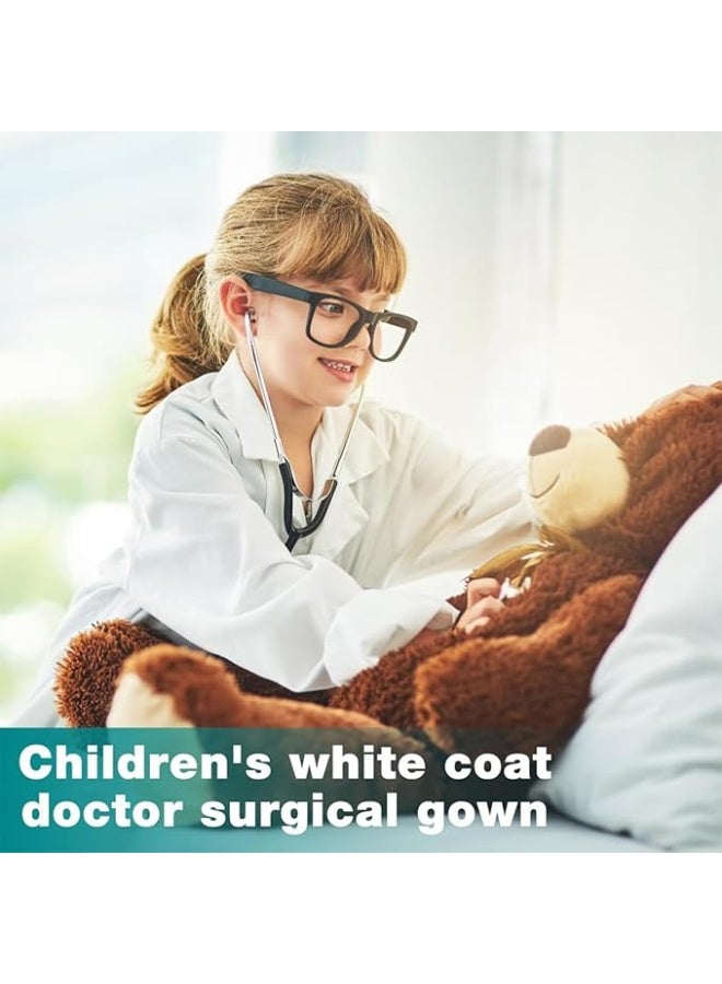 YelaJoy Kids Doctor Costume, Surgical Doctor Suit Uniform with Stethoscope, Lab Costumes for Kid, Dress Up Role Play for Kids 3-10 Year - Image 4